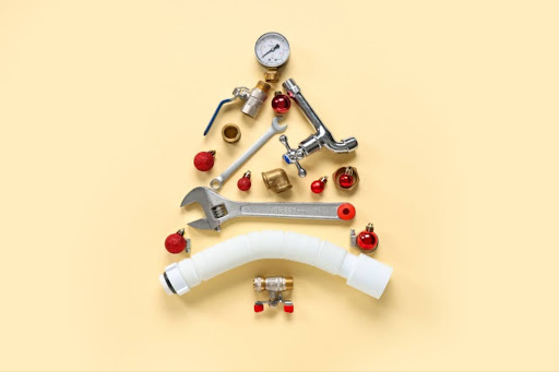 Plumbing fixtures forming a tree