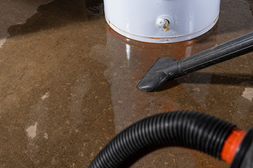 Shopvac cleaning up leaking water from water heater